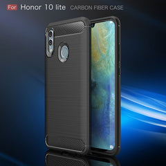 Carbon Fiber Texture TPU Shockproof Case For Huawei Honor 10 Lite / P Smart 2019, For Huawei Honor 10 Lite / P Smart 2019, Huawei Honor 10 Lite / P Smart 2019