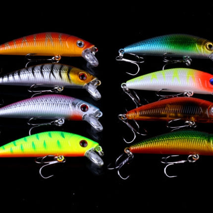 HENGJIA Set056 56 PCS Sequin Set Metal Sequins False Bait Fresh Sea Bass Fishing Bait Set, Length: 3 to 10cm, Bagged