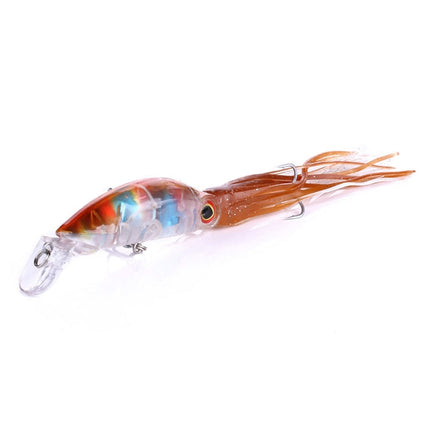 HENGJIA JIZ002 10cm/16.6g Big Octopus Squid Shaped Hard Baits Long Shot Fishing Lures Tackle Baits Fit Sea Fishing and Freshwater Fishing