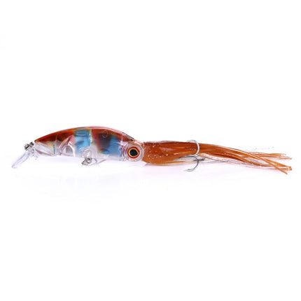 HENGJIA JIZ002 10cm/16.6g Big Octopus Squid Shaped Hard Baits Long Shot Fishing Lures Tackle Baits Fit Sea Fishing and Freshwater Fishing