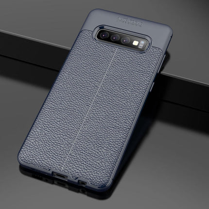 Litchi Texture TPU Shockproof Case for Galaxy S10+, For Galaxy S10+
