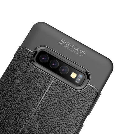 Litchi Texture TPU Shockproof Case for Galaxy S10+, For Galaxy S10+
