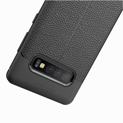 Litchi Texture TPU Shockproof Case for Galaxy S10+, For Galaxy S10+