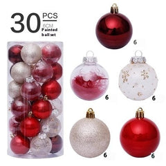 Christmas Decorations 6CM Painted PET