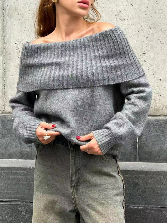 Sexy Off-the-shoulder Off-the-shoulder Sweater