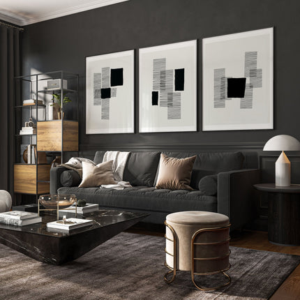 Abstract Art Painting | Set of 3 Abstract Wall art Prints