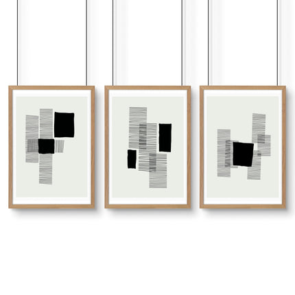 Abstract Artwork Prints | Set of 3 Abstract Wall art Prints