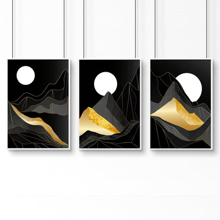 Abstract landscape | set of 3 wall art prints