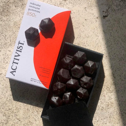 ACTIVIST Manuka Immune Gummies | Raw Mānuka Honey 850+MGO | Gluten-Free | 30 Gummies