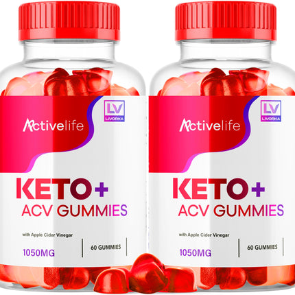 (2 Pack) ActivLife Keto ACV Gummies - Advanced Weight Loss