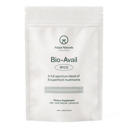 Adapt Naturals Bio-Avail Myco – 8-in-1 Bioavailable Mushroom Supplement | 120 Capsules