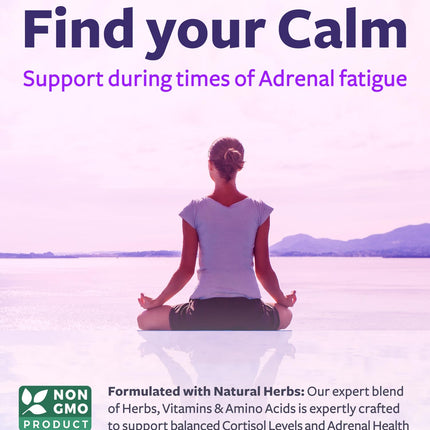 Adrenal Support & Cortisol Manager (Non-GMO) – 120 Capsules