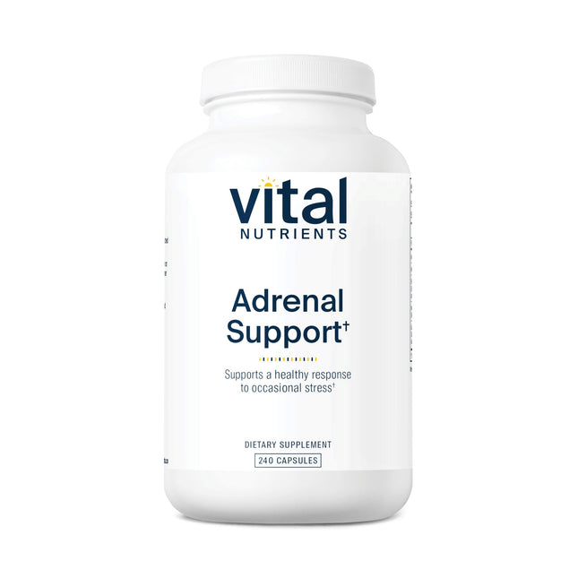 Vital Nutrients Adrenal Support - Stress Response & Energy Support, Gluten Free, 240 Capsules