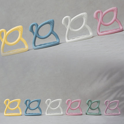 Bloom Bambini Baby Swan Teether in Blue