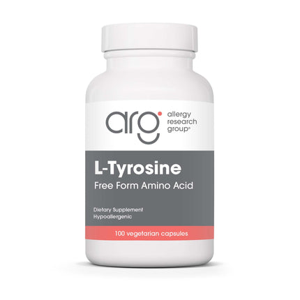 Allergy Research Group L-Tyrosine 500mg | Brain & Thyroid Support | 100 Count