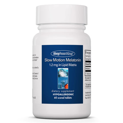 Allergy Research Group Slow Motion Melatonin - 1mg Sleep Aid (Lipid Matrix) 60 Count