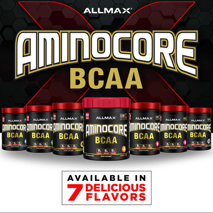 ALLMAX AMINOCORE BCAA Pineapple Mango – 945 g, 90 Servings, Sugar Free | No Fillers