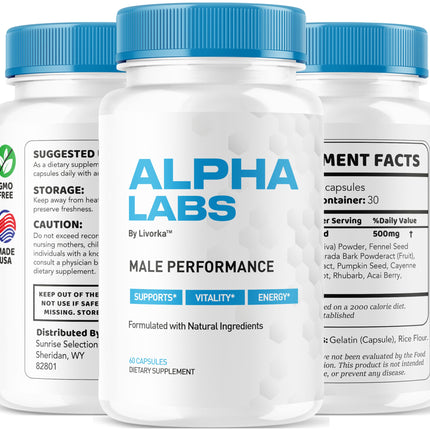 Alpha Labs Capsules | AlphaLabs, Alfa Labs, Alpha Labs Max Performance - 60 Capsules for 1 Month