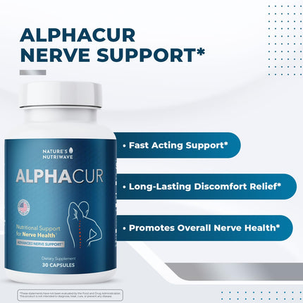 Nature’s NutriWave Alphacur – Natural Magnesium, CoQ10 & Turmeric | Non-GMO, USA-Made