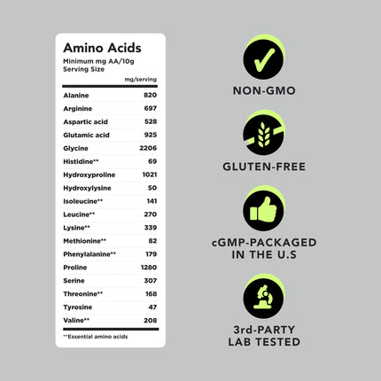 AMANDEAN Collagen Peptides Powder – 17.6oz, Grass-Fed, Unflavored