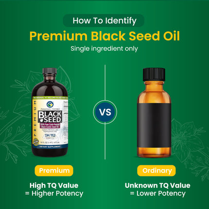 Amazing Herbs Premium Black Seed Oil – Cold-Pressed Nigella Sativa for Digestive Health, Immune Support, Brain Function, and Joint Mobility | 16 Fl Oz