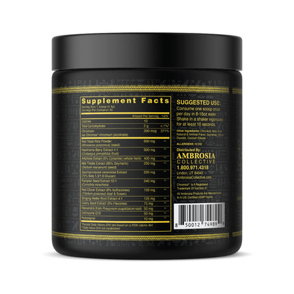 Ambrosia Nektar - Superfood Powder for Daily Organ Support | 30 Servings | Sour Gummy Candy