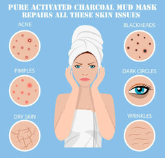 Ammuri Pure Activated Charcoal Mud Mask for Face & Body