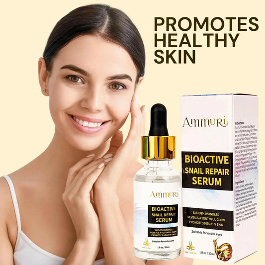 Ammuri Bioactive Snail Repair Serum | Anti-Aging Hydration with 87% Organic Ingredients – 30ml