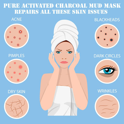 Ammuri Pure Activated Charcoal Mud Mask for Pigmentation