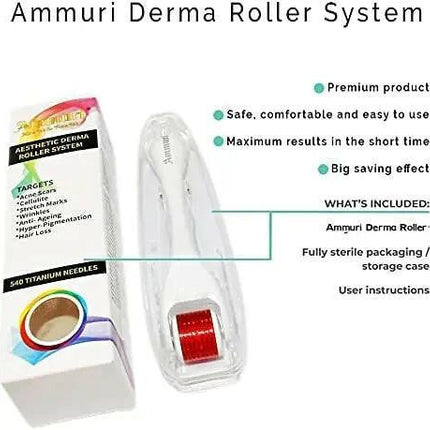 Derma Roller Titanium System for Skin Rejuvenation & Anti-Ageing | Ammuri