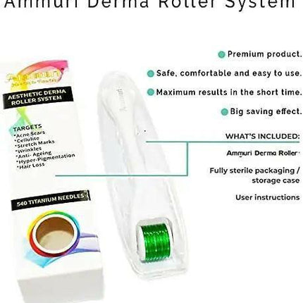 Micro Needle Derma Roller System for Skin Renewal & Collagen Induction | Ammuri