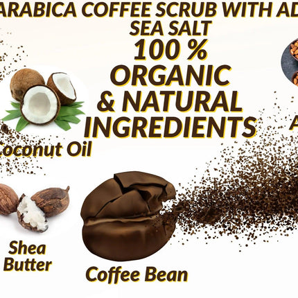 Ammuri Organic Coffee Body Scrub with Dead Sea Salt