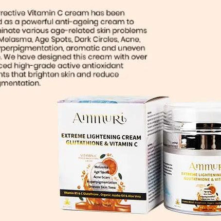 Ammuri Skincare Lightening Cream with Vitamin C & Glutathione
