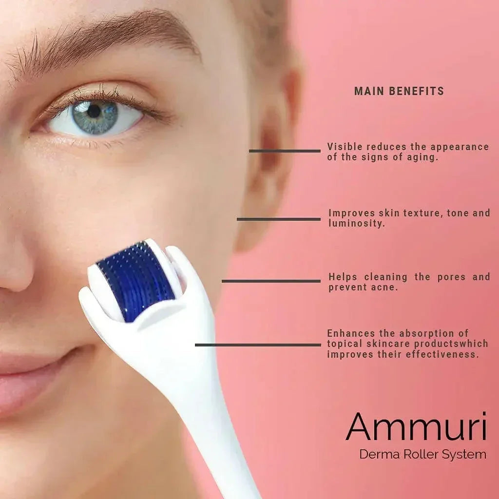 Ammuri Skincare Titanium Derma Roller 0.5mm System