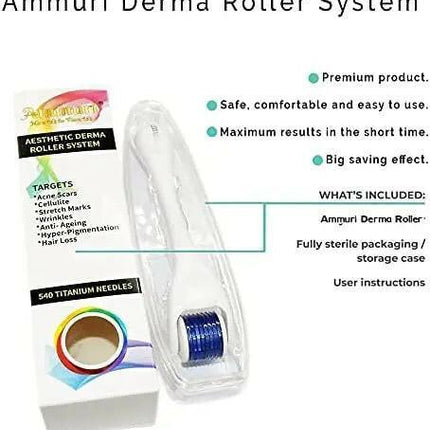 Titanium Derma Roller 0.5mm for Skin Rejuvenation & Collagen Boost | Ammuri