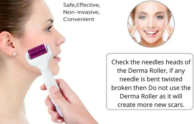 Titanium Derma Roller System for Microneedling & Skin Rejuvenation | Ammuri