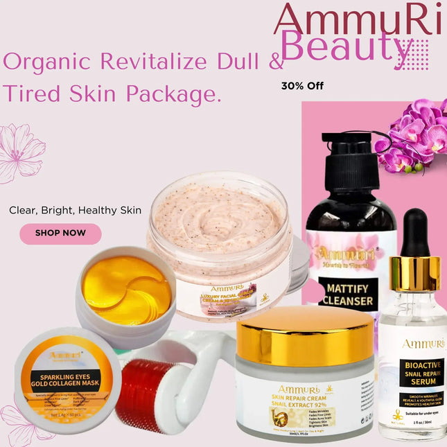 Natural Skincare Package for Dull Skin & Radiance | Ammuri