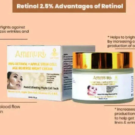 Apple Stem Cell Age Reverse Cream for Wrinkles & Skin Renewal | Ammuri