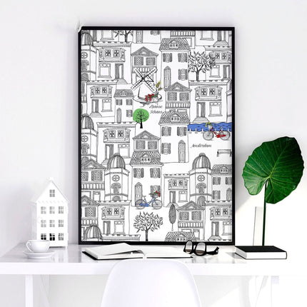 Amsterdam posters | Set of 2 travel wall art