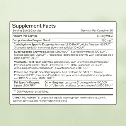 Amy Myers MD Complete Enzymes – Gut Care & Digestive Health (120 Capsules)