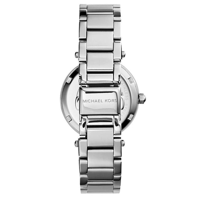 Michael Kors MK5615 Ladies Mini Parker Silver Chronograph Watch