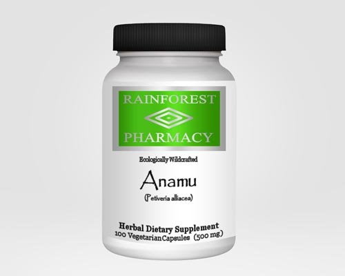 Anamu Capsules 500 mg Guinea Hen Weed (Petiveria alliacea) | Ecologically Wildcrafted from Amazon Rainforest | 100 Vegetable Capsules