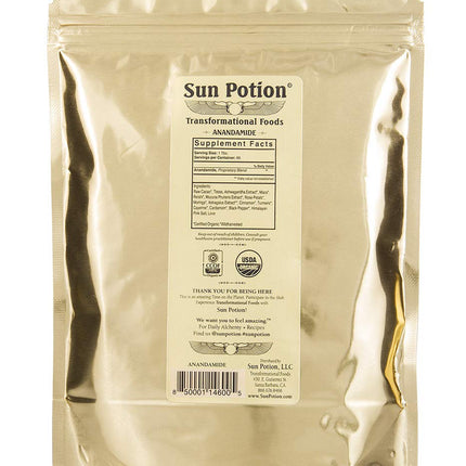 Organic Anandamide 222g by Sun Potion – Raw Cacao Powder, Tonic Herbs & Adaptogens