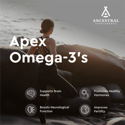 Ancestral Supplements Wild Caught Fish Eggs – 2400mg Omega-3, 180 Capsules