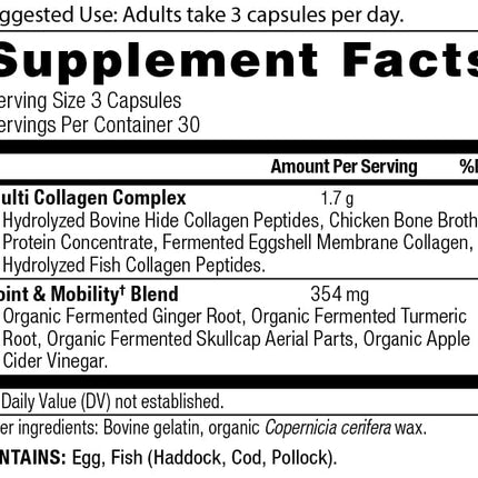 Ancient Nutrition Multi Collagen Pills - Joint Support & Mobility (90 Ct)