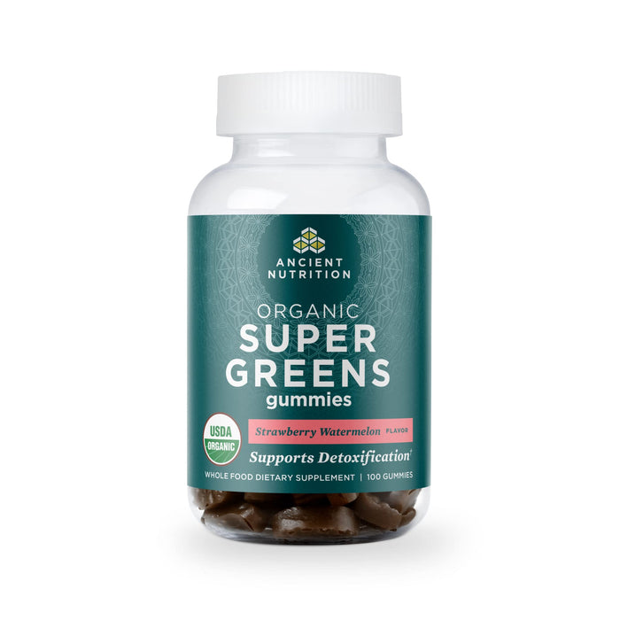 Ancient Nutrition Supergreens Gummy – Organic Superfood Gummies (100 Count)
