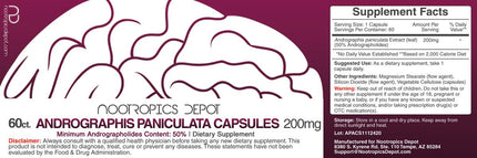 Andrographis Paniculata Capsules 200mg | 60 Count | Supports Immune & Cellular Function