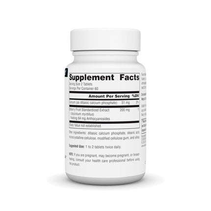 Source Naturals Bilberry Extract 100 mg | 120 Tablets | Anthocyanosides 32%