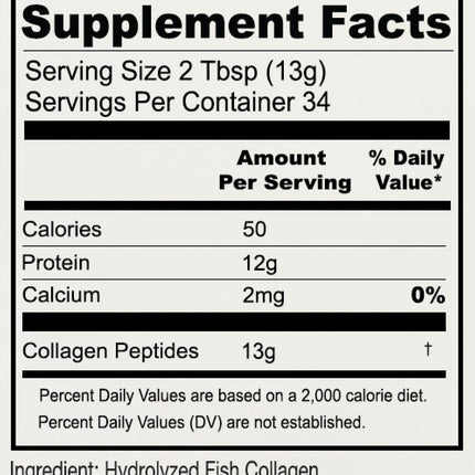 Anthony's Hydrolyzed Marine Collagen Peptides — Gluten-Free, Unflavored, Paleo & Keto Friendly, 1 Pound