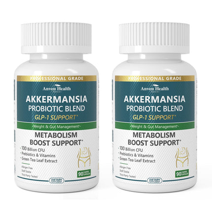 Anven Health GLP-1 Probiotic + Prebiotic, 100B CFU – 180 Capsules